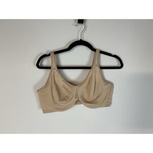 Reveal Lingerie 42C Nude‎ Beige Bra Underwire Unpadded Adjustable Straps EUC